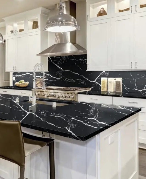 CALACATAS MARQUINA Quartz Countertop Fin and Furn