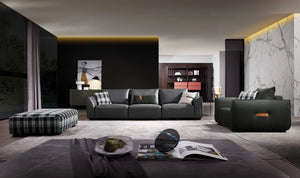Allard Black Sofa Set Fin and Furn