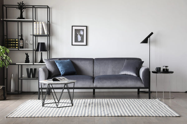 Baldwin Grey Sofa Fin and Furn