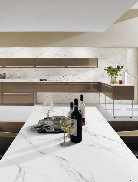 CALACATAS ROCKY Quartz Countertop Fin and Furn