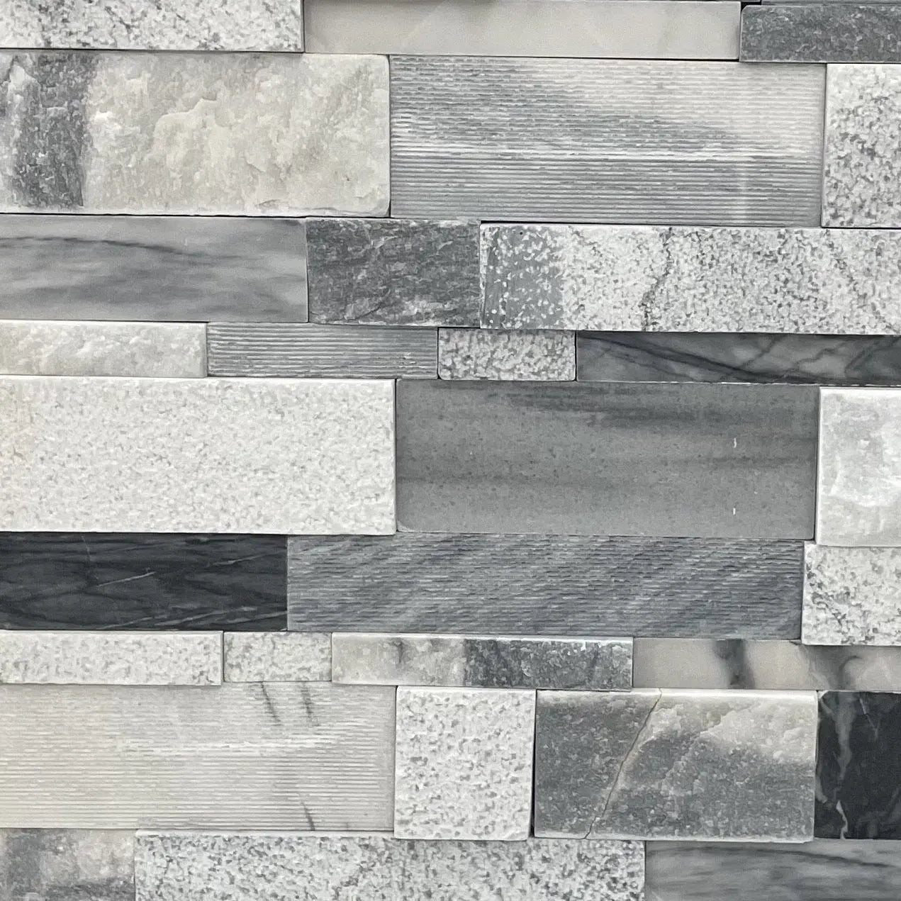 Castor Textured Dark Grey and Black Natural Stone - Corners Fin and Furn