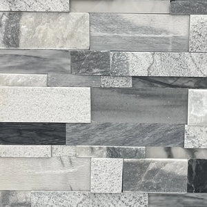 Castor Textured Dark Grey and Black Natural Stone - Flats Fin and Furn