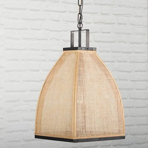 Fabric Pendant Lamp Fin and Furn 
