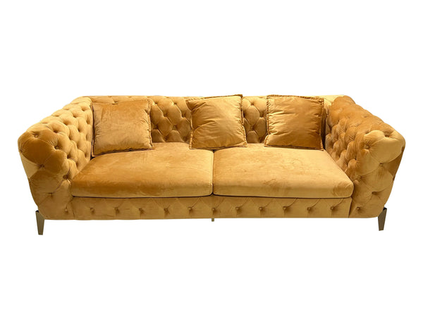 Fallon Bright Yellow Sofa Fin and Furn