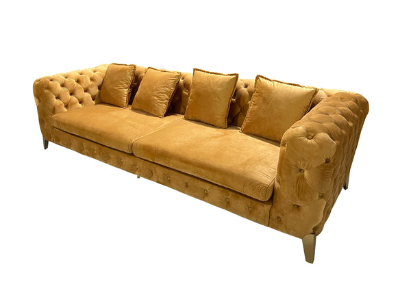 Fallon Bright Yellow Sofa Fin and Furn