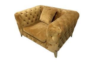 Fallon Bright Yellow Sofa Fin and Furn