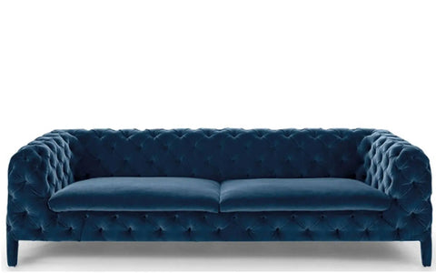 Fitz Dark Blue Sofa Fin and Furn