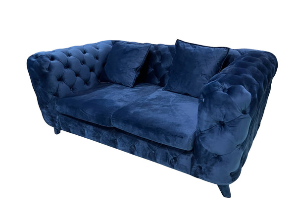 Fitz Dark Blue Sofa Fin and Furn
