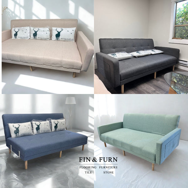 Cleveland Futon Sofa Bed – Convertible Sleeper Couch for Small Spaces