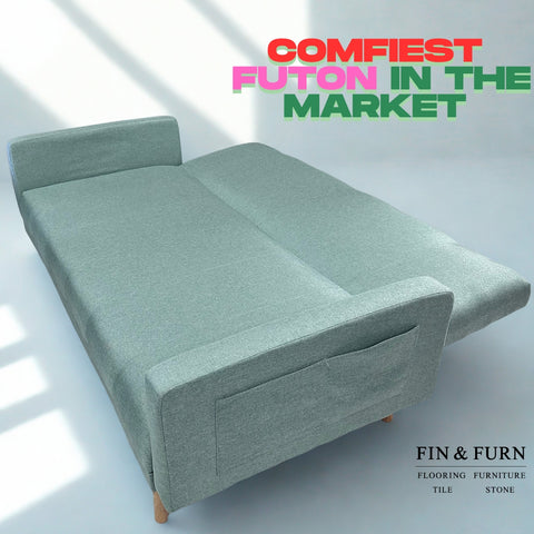 Cleveland Futon Sofa Bed – Convertible Sleeper Couch for Small Spaces