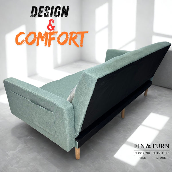 Cleveland Futon Sofa Bed – Convertible Sleeper Couch for Small Spaces