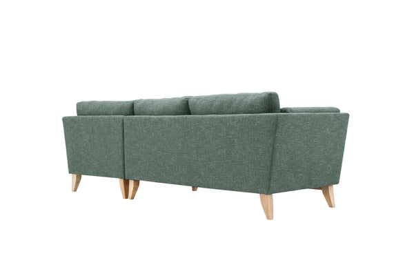 Madison Green Sectional Facing Right 2 + Couch