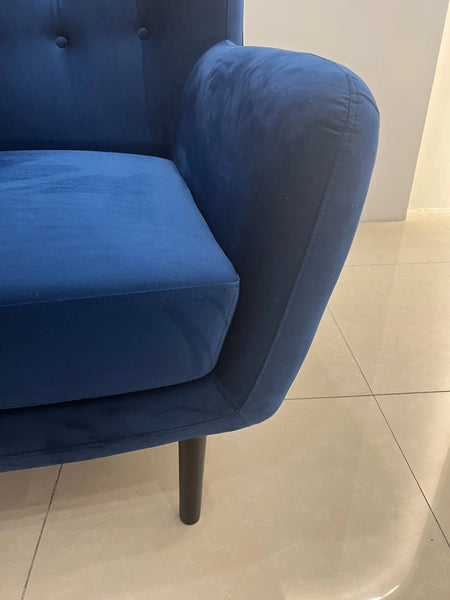 Ireland Dark Blue Lounge Chair Fin and Furn