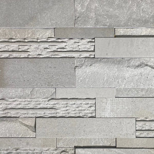 Leo Grey Marble with Sharpe Edge Cut Natural Stone - Corner Fin and Furn