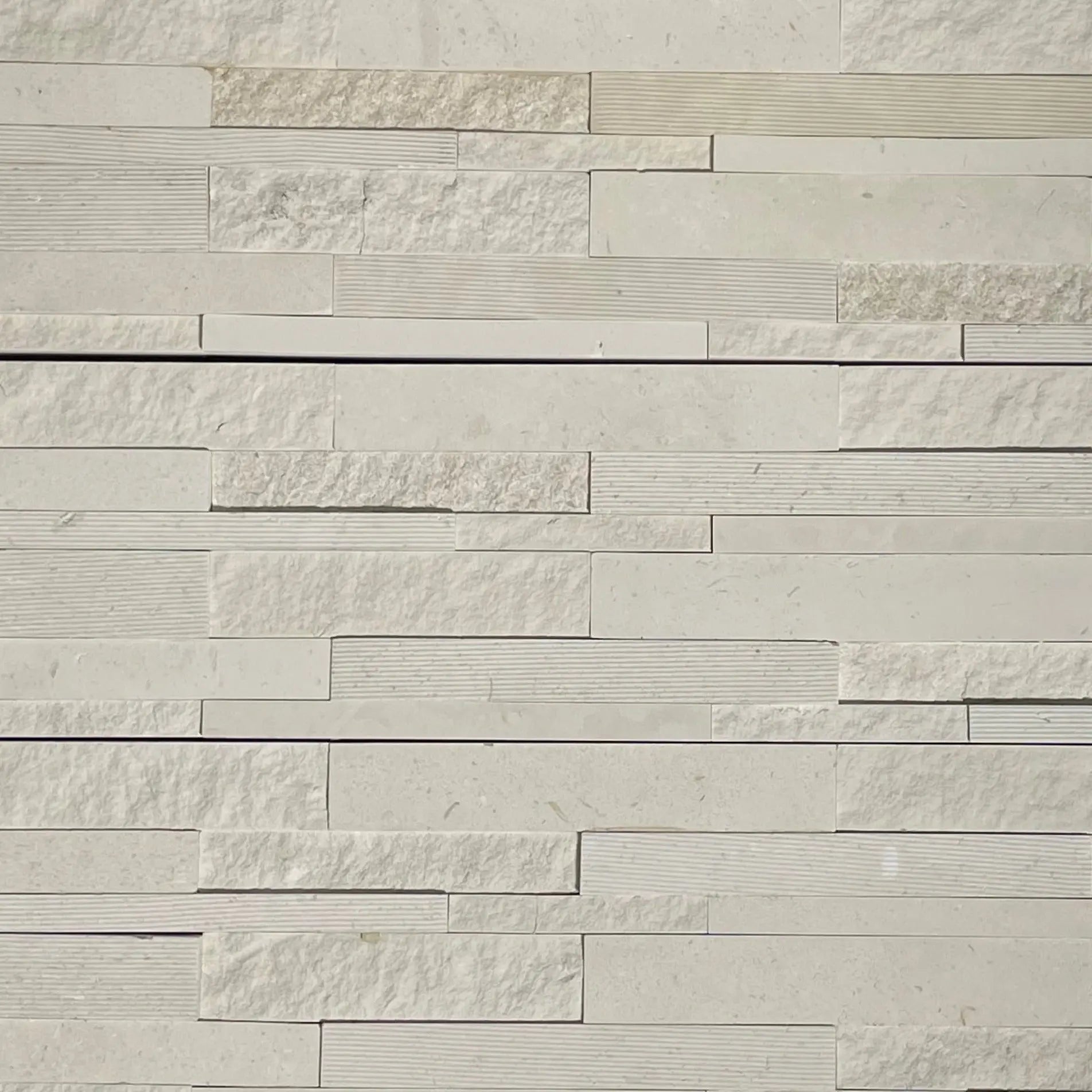 Leo Grey Marble with Sharpe Edge Cut Natural Stone- Flat Fin and Furn