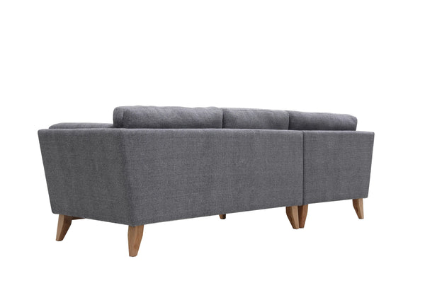 Madison Light Grey Sectional Facing Left Fin and Furn