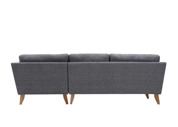 Madison Light Grey Sectional Facing Right Fin and Furn