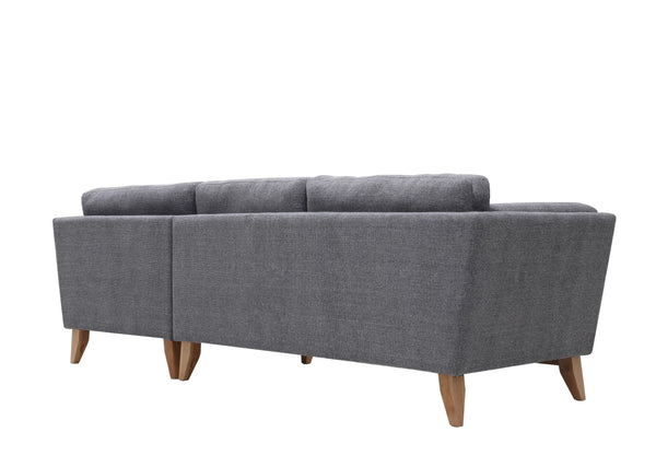Madison Light Grey Sectional Facing Right Fin and Furn