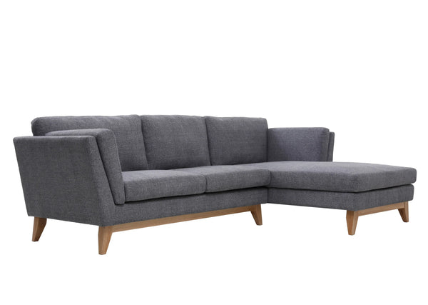 Madison Light Grey Sectional Facing Right Fin and Furn