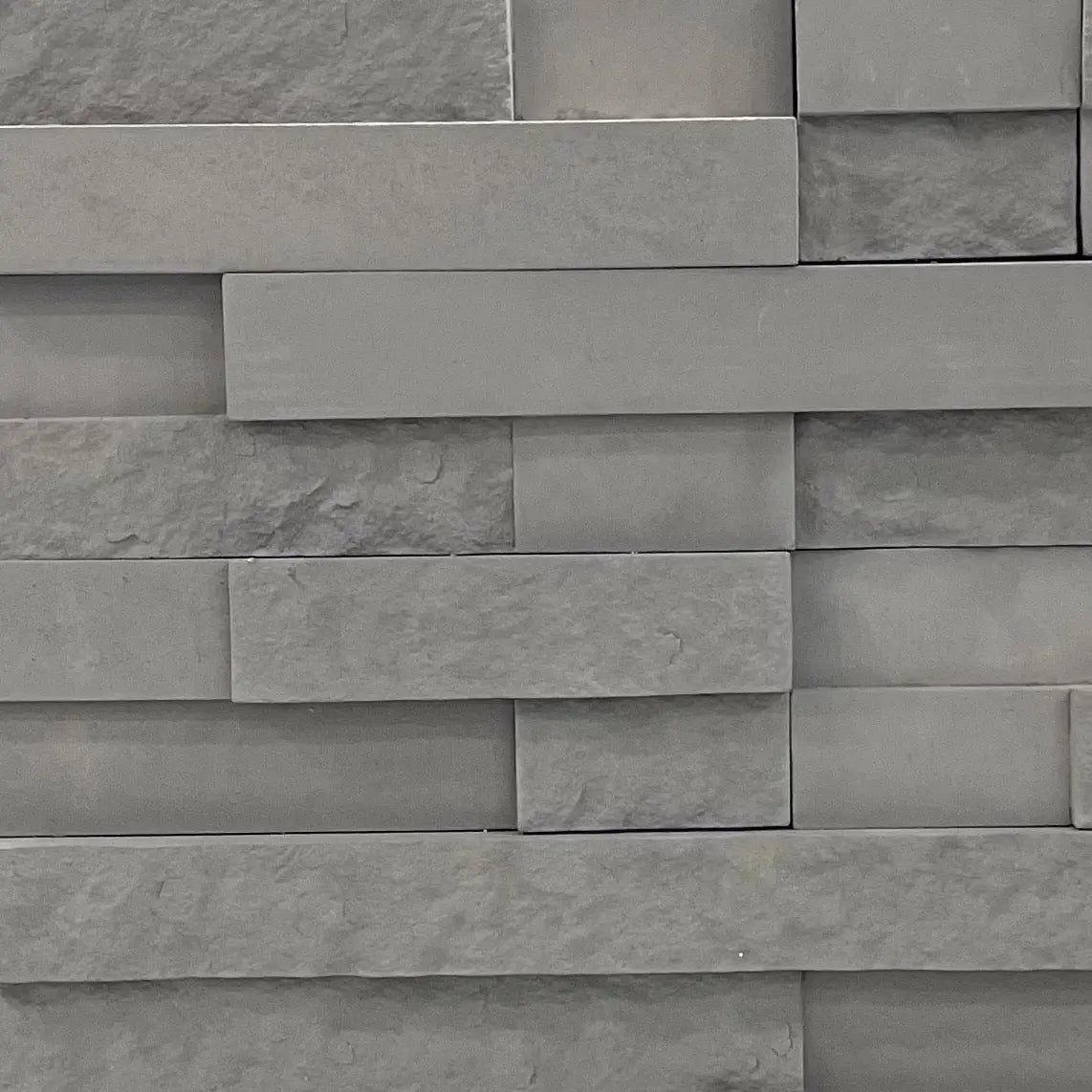 Oakpoint Grey 3D Smooth and Rough Ledge Cultured Stone - Flats Fin and Furn