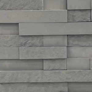Oakpoint Grey 3D Smooth and Rough Ledge Cultured Stone - Flats Fin and Furn