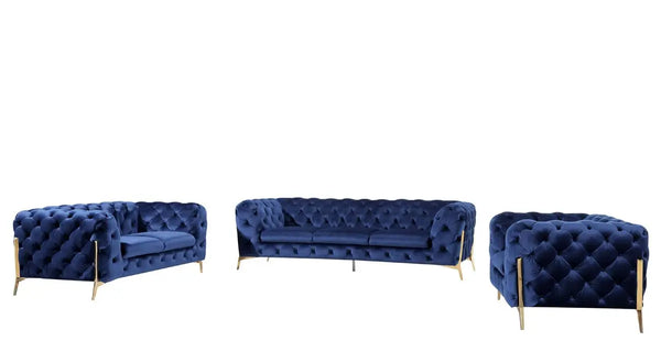 Percy Blue Sofa Fin and Furn
