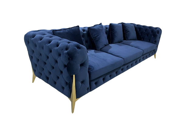 Percy Blue Sofa Fin and Furn