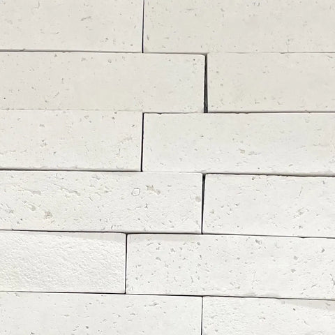 Pollux Textured Off-White Natural Stone - Flats Fin and Furn