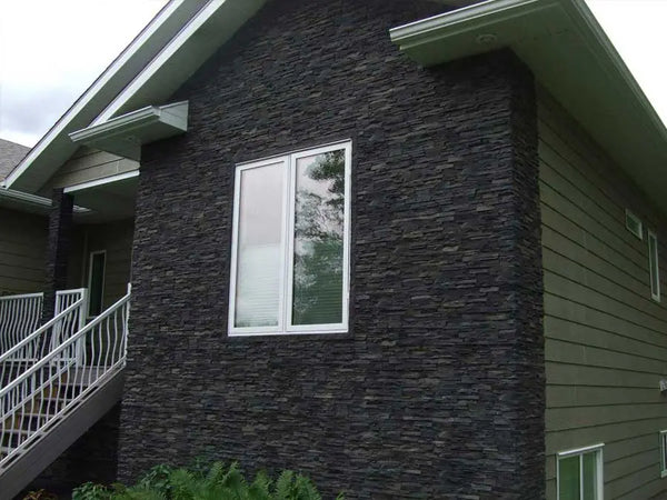 Proxima Textured Black Cultured Stone - Corners Fin and Furn