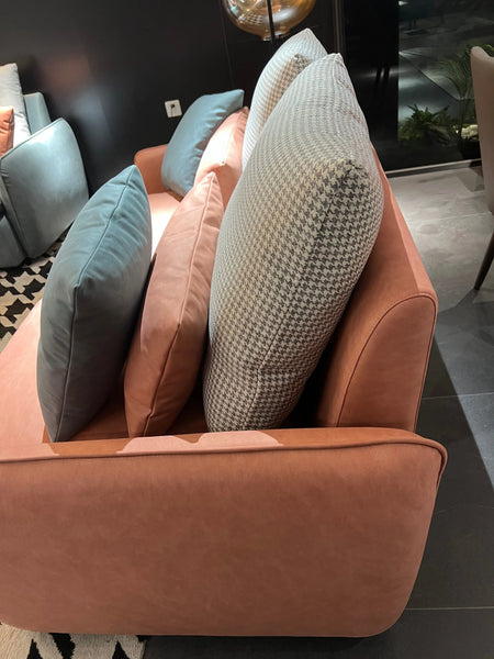 Renaissance Orange & Teal Sofa Set Fin and Furn