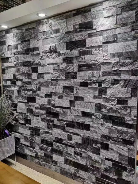 Rigel Black Marble Ledge Natural Stone - Corners Fin and Furn