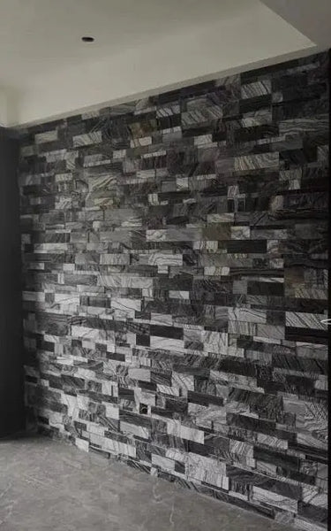 Rigel Black Marble Ledge Natural Stone - Corners Fin and Furn