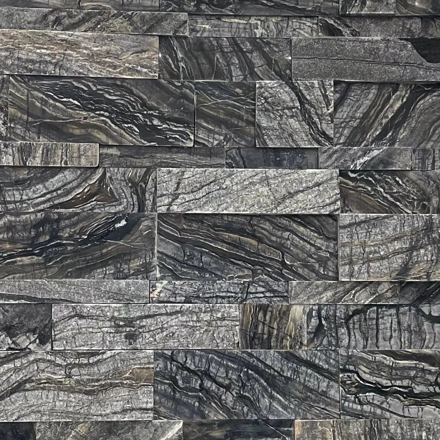 Rigel Black Marble Ledge Natural Stone - Flats Fin and Furn