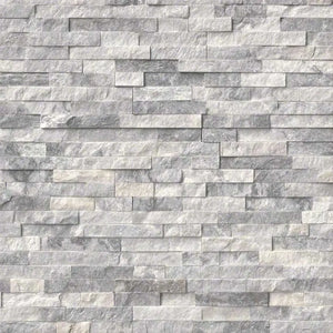 Salt and Pepper Ash Grey Wide Cut Ledge Natural Stone - Flats Fin and Furn