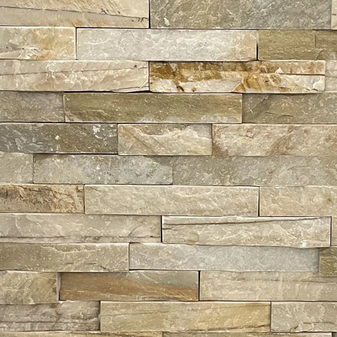 Sol Yellow White Quartzite Ledge Natural Stone - Flats Fin and Furn