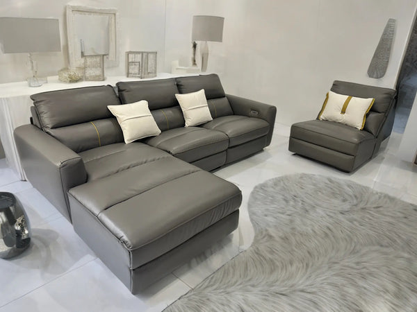 Truman E-Recliner Sectional Sofa Fin and Furn