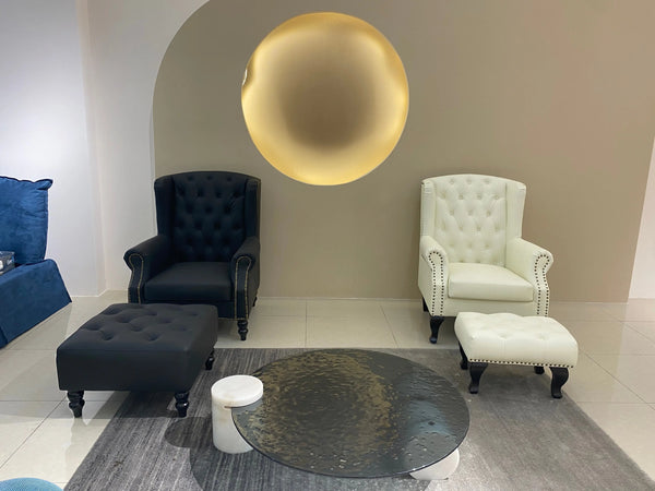 Tyne Leather Lounge Chair Fin and Furn
