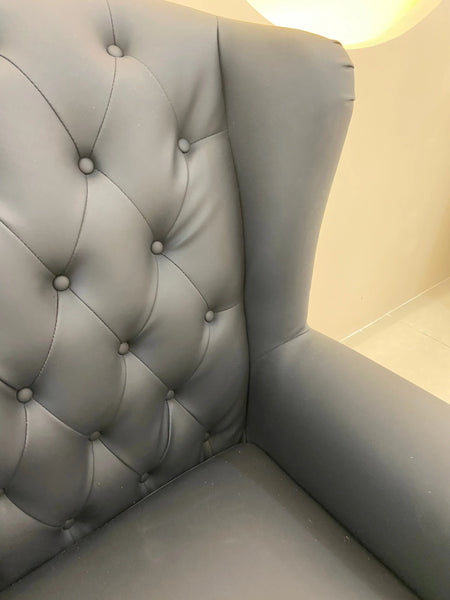 Tyne Leather Lounge Chair Fin and Furn