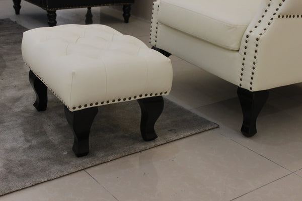 Tyne Leather Lounge Chair Fin and Furn