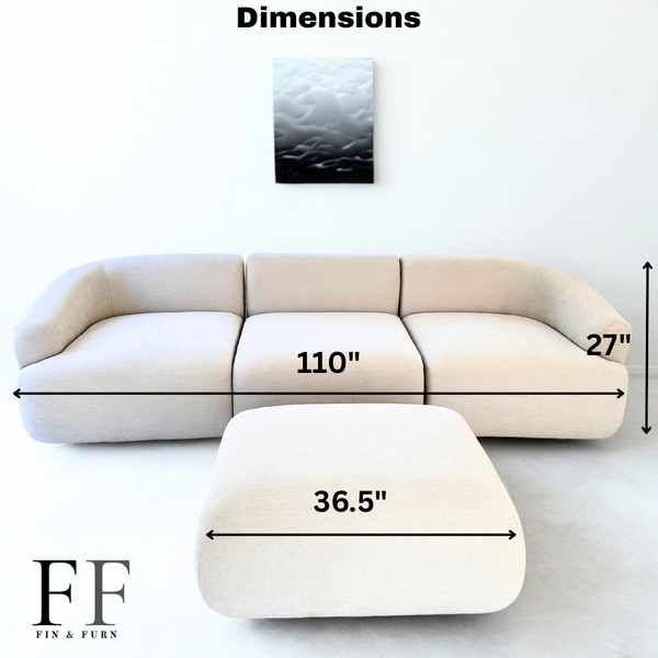 ModLux modular sofa couch specifications and dimensions